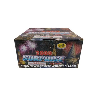 Kembang Api Surprise 2000 Cake 0.8 Inch 100 Shots - GE7A16